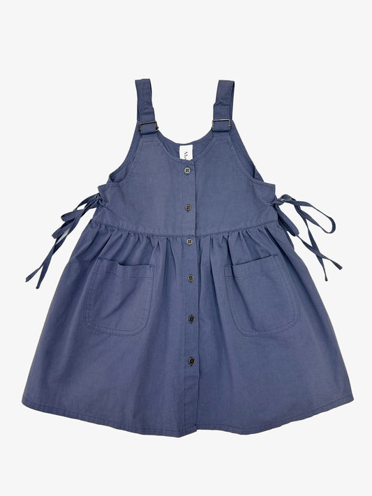 Blue Dress with Front Buttons